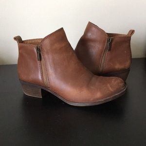Lucky brand brown Leather Booties